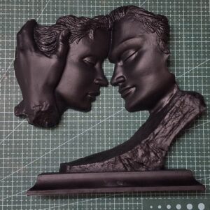 romantic love couple statue